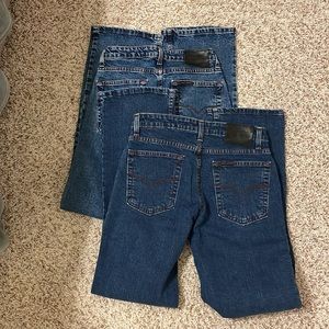 2 PAIR! Harley Davidson ladies stone washed denim jeans Size 6L